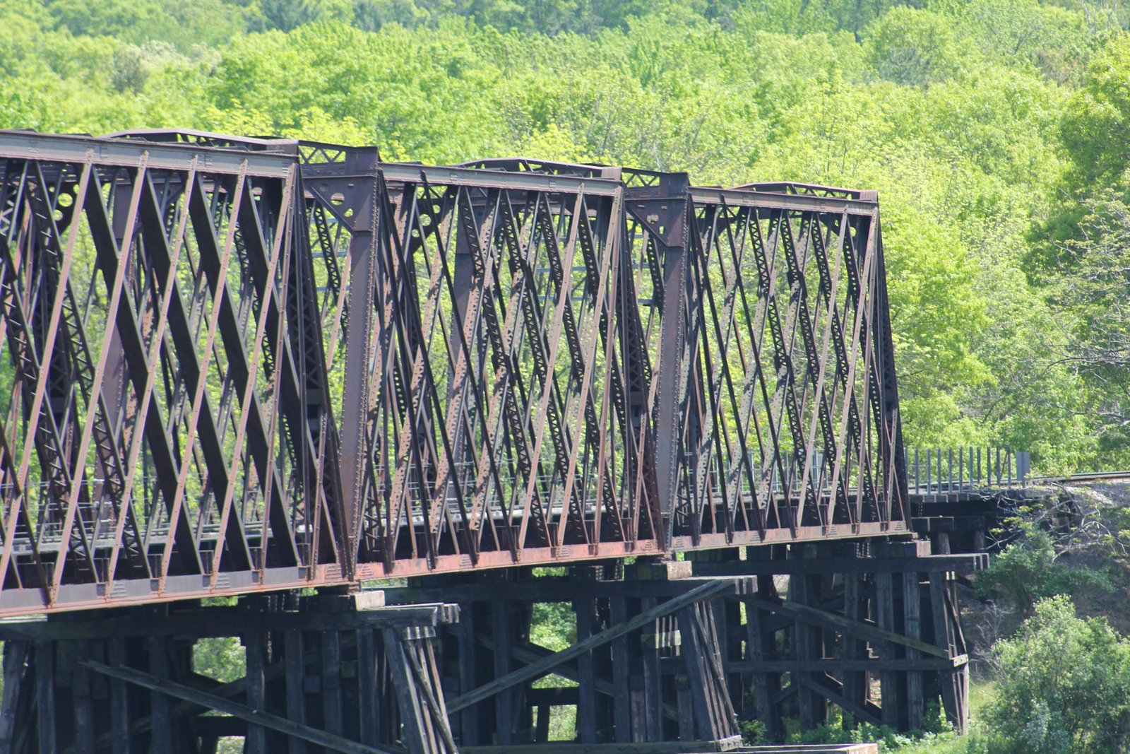 South truss spans prior to 2014 reconstruction